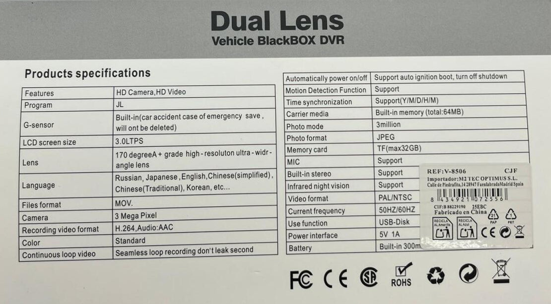 DriveGuard™ 1296P – Pack Protección Total al Volante